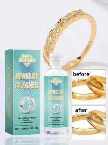 Jewelry Cleaning Solution, Metal Cleaning Liquid For Jewelry Diamond Necklace Rust And Dust Removal (100ml)