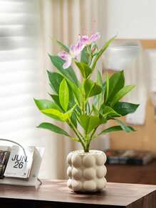 1 pieza de 21 cm a 40 cm de altura, Plantas artificiales tropicales de azalea, rama de árbol de caucho falso, hojas de magnolia de plástico verde con tacto real de seda para decoración del hogar, jardín, boda y balcón, sin maceta