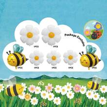 1set 116pcs Bee Theme Balloons Party Decor, Suitable For Harvest Celebration, Birthdays, Girlfriends Gathering, Flower Shop Decor, Back To School Valentine Day - Multicolor - View 7