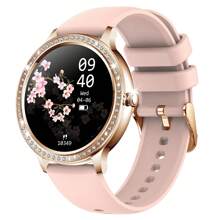 CyberDyer Relógio inteligente feminino com 2 pulseiras (faz/atende chamadas), tela IPS de 1,32", rastreador de atividades físicas com ciclos menstruais, monitor de sono, modos esportivos, relógio inteligente moderno com vários mostradores para iOS e Android