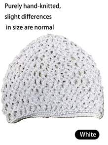 Bonnet de nuit en maille noire, filet à cheveux crocheté ondulé enveloppant pour chignon, filet à cheveux grande taille pour toute la tête, foulard pour les cheveux longs des dames. Convient aux personnes aux cheveux longs, raides et bouclés, utilisé pour protéger les coiffures et fixer les styles quotidiens
