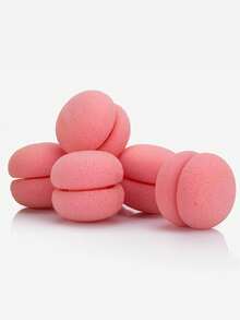 6个草莓造型免加热卷发器，柔软钟形卷发海绵卷发器，睡眠不伤发，草莓造型魔法卷发器，草莓造型卷发器，草莓造型工具，草莓隔夜卷发，长短发免加热卷发器，返校季，旅行度假必备，女士适用，卷发器，卷发棒，免加热卷发，免加热卷发，卷发器，卷发棒，卷发器，卷发工具，卷发棒，卷发器，卷发扩散器，理发配件，理发店，美发设备