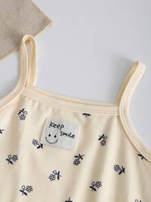 MommBaby Conjunto de 4 piezas de ropa para bebé niña - Mono estampado a cuadros, floral diminuto, estampado de dibujos animados y conjunto de camisola, ropa informal para recién nacidos y bebés
