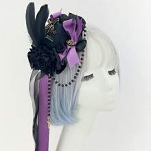 1 szt. Lolita Style Party Mini Hat, spinka do włosów Gothic Rose Edge, akcesorium do tańca scenicznego