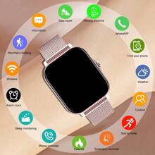 2025 HOT Smartwatch For Women, 180mAh Battery Capacity, Multi-Functional Smartwatch Support Notification Alert / Wireless Calling / Alarm, Fitness Tracker With Multi-Sport Mode , Weather Forecast , Fashionable Design