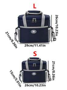 1 buah Tas Bekal Aluminium Tebal, Tas Kotak Nasi, Tas Bento Berinsulasi, Cocok untuk Pekerja Kantoran, Siswa Sekolah Dasar, Tas Bawaan Beras, Perlengkapan Sekolah, Tas Jinjing Luar Ruangan - MultiWarna - View 3
