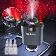 W&O Smart Car AromaRelax Projection Red- Light Suitable For Parties, Cars, Families, E-Sports,Nightlight Feature, Perfect Car Gift,Modern Vehicle Scent Enhancer,Three-In-One Multifunctional Car Charger - Perfume Machine, Purple Starry Sky Ceiling Light, Dual 80cm/32inch Retractable Cable, Durable , Air Freshener Car Perfume Auto Fragrance - Great Atmosphere - Perfect Christmas Birthday Gift - 紅燈 - 查看 1