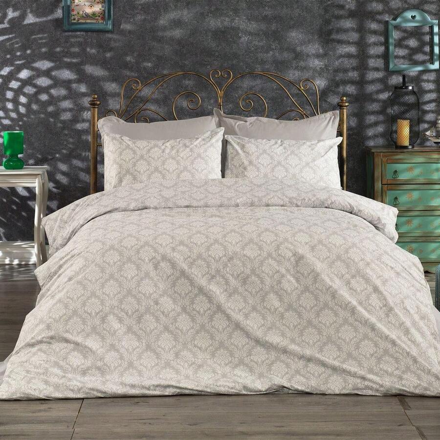 [Hergestellt in der Türkei] Weiche Baumwoll-Mischung 3/4 Stücke Bettwäsche-Set | 160*220 / 220*240 Bettbezug + 180*240 / 240*260 Spannbettlaken + 50*70 Kissenbezug(e) | Minimalistisches & gemütliches Design