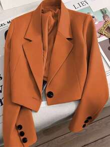 New Style For Spring And Autumn! Spring Clothing. Short Designer Blazer That Can Make You Look Taller. Women's Simple And Casual Short Blazer Jacket, Exuding An Elegant, Youthful And Energetic Charm. It's Suitable For Occasions Such As Banquets, Weddings, Valentine's Day Or Other Important Festival Dates As Well As Parties.Summer Wedding Guest Dress Women Concert Outfit Women
