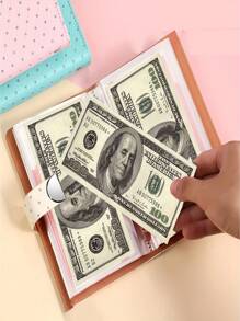 Password Locked Transparent Cash Storage Diary Book, 6-Colors Available, Girls' Favorite, Secure Storage For Cash, Coins, Bills, INS Style Colorful Saving Book, Gift For Girlfriend's Birthday