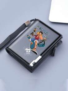 ONE PIECE One Piece Nick Men's Short Wallet Men's Zipper Wallet Men's Large-Capacity 30% Off Wallet Men's Card Bag For Men Mini Wallet Purse Wallet Wristlet Wallet Coin Wallet