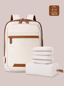 Myco Mochila de viaje para hombres, aprobada para equipaje de mano de 40L, con 3 cubos de embalaje, bolsa de viaje para fines de semana, universidad, oficina, regalos de Navidad, bolsa de viaje de invierno, bolsa escolar, mochila de vuelta al cole, de gran capacidad, impermeable, compartimento para portátil, diseño con correa de equipaje, ligera, portátil, para trabajadores de cuello blanco, perfecta para vuelta al cole, primer día de escuela, exterior, viajes, salidas