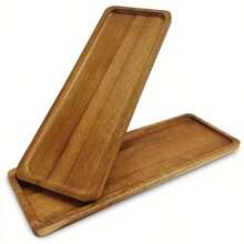 1pc Multipurpose Wooden Tray - Suitable For Placing Desserts, Snacks, Decorations, Pastries, Cakes, Breads, Fruits And Tea - Ideal Choice For Home Kitchen, Gatherings And Afternoon Tea