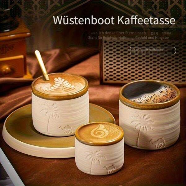 1 Stück große/mittlere/kleine Keramik Kaffeetasse, wiederverwendbar, Kaffeebecher, Geschenk für Familie, Freunde, Nachmittagsteetasse Behälter