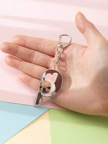 1 件全新亚克力情侣心形表情包浣熊/猴子钥匙扣趣味可爱动物主题钥匙扣配件/背包装饰/包饰/书包配件/钱包吊坠/朋友礼物情人节情人车饰哥特 Y2k - 彩色 - 查看 10