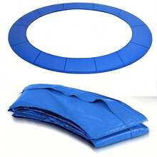 1pc Durable Blue PVC Trampoline Spring Cover, Fit For 8ft, 10ft, 12ft, 14ft Trampoline Pads Replacement, Waterproof & Tear-Resistant For Indoor & Outdoor Use, Perfect Accessory, Suitable As Holiday, New Year, Christmas Gift - Blue - View 4