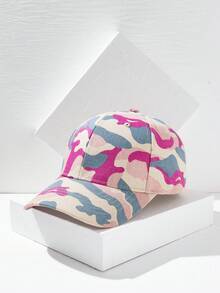 1pc Spring/Summer Camo Baseball Cap, Unisex Outdoor Casual Sun Protection Snapback Hat - Multicolor - View 18