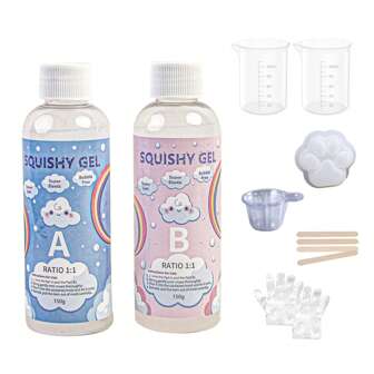 Liquid Silicone For Squishy Kit - Super Soft Silicone Rubber, Fast Cure For Cat Paw Casting, Stress Relief Molding, Decompression Gift, DIY Craft Squish Making Pack For Enthusiasts