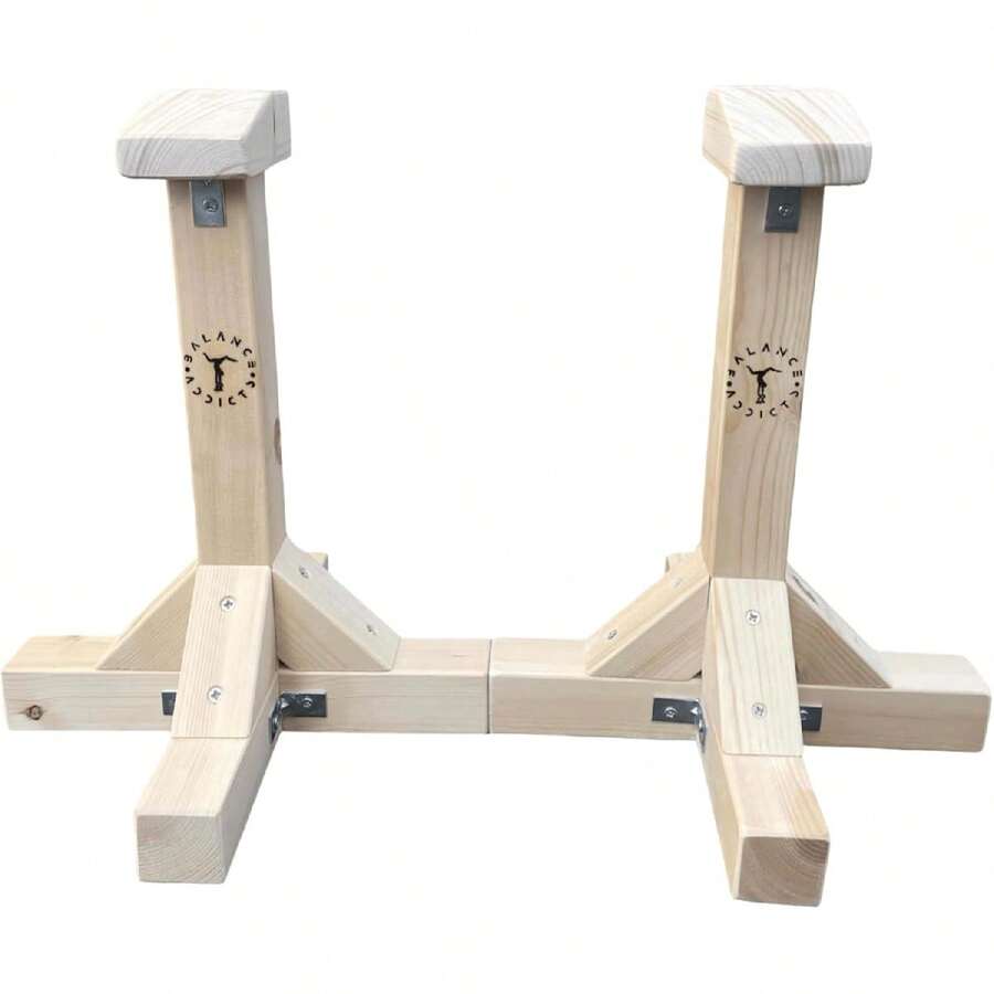 Gymnastics & Calisthenics Handstand Acro Canes, Alternative To Parallettes Bars, For Gymnasts Of All Ages & Ability, Handcrafted In The UK - Khaki - View 1