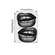 1pc Luxury Fashion Grillz Lips Wall Art Picture I Choose Me Quote Prints Canvas Paintings Cool Aesthetic Posters Hip Hop Street Style Decor For Bedroom, Living Room, Dorm Or Girly Room Decor Gift For Her Unframed Or Framed