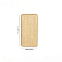 1PC Sturdy Sisal Cat Scratching Pad- No Mess, Sofa-Safe Design, Suitable For Exercise And Rest- Perfect Gift For Cats,Only The Pad - Khaki - View 10