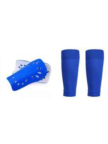 2pcs/Set Kids Breathable Football Leg Warmers With Shin Guard Pads, Solid Color Knitted Sports Leg Warmers And Shin Pads, Suitable For Boys And Girls Outdoor Football - Multicolor - View 10