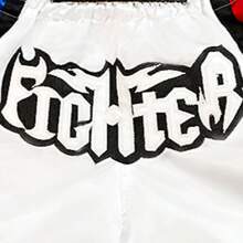 Embroidery Thai Boxing Training Shorts, Kickboxing Fighting Gear