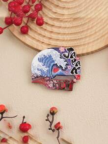 1 件日本城市 3D 环氧磁性冰箱贴