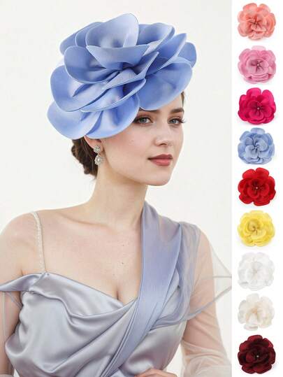 1 Stück Damen-Fascinator mit Blumen- und Kunstperlen-Motiv, Kentucky Derby-Stil, Teeparty-Hut, Haarspange, Fascinator, Kopfbedeckung für Hochzeiten, Cocktailpartys, Minihüte, kleine Hüte, Mini-Zylinder, Mini-Mützen, Schulsachen, Geschenke, elegant, Festival-Outfits, Rave-Accessoires, Haarschmuck, Gala-Abend