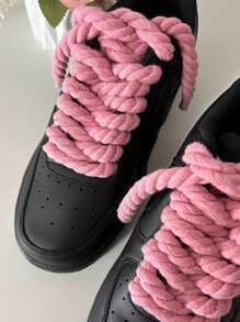 1pair Thick Rope Shoe Laces For Chunky Shoelaces Replacement Laces For Men's And Women's Shoelaces,Sneakers.Shoelaces(120cm/47.24inch)