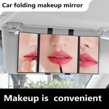 1pc Car Sun Visor Mirror, In-Car Vanity Mirror, Foldable High Definition Makeup Mirror For Vehicles - Mirror - View 1