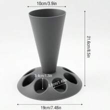 1 pieza Soporte de rack para bolsas de tuberías de varios colores (negro/rojo/gris/azul/todo amarillo), organizador de herramientas de cocina y repostería para boquillas, soporte de exhibición para bolsas de tubería y boquillas