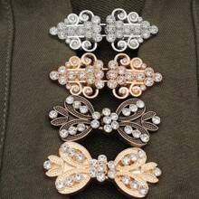 2/3 pièces de clips vintage en argent pour pull, clips pour col de cardigan, décoration de mode pour écharpe, châle et chemise