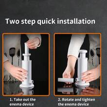 1 件二合一可拆卸香肠灌装机 - 易于使用的香肠灌装工具，手动肉类和蔬菜灌装工具，适合家庭和餐厅使用，理想的厨房工具，以及易于清洁的自制香肠加工套件 - 彩色 - 查看 6