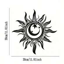 1pc Metal Sun, Moon And Stars Wall Art Decor - Easy To Hang For Living Room And Outdoor Spaces Room Decor Bedroom Decor Home Decor Wall Decor