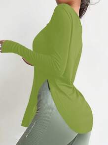 Top fitness da donna, maglia rapida asciugatura per running, palestra e allenamento, maglietta compressiva elastica come strato base