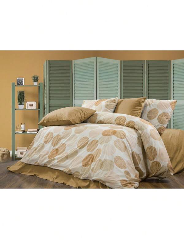 2 Stücke türkisches Baumwoll-Bettdeckenset für Einzelbett, ganzjährig, weich und gemütlich, 1 Stücke 160*220 cm Bettdeckenbezug, 1 Stücke 50*70 cm Kissenbezug