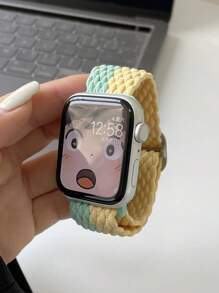 1 pièce Bracelet de montre en nylon tressé compatible avec Apple Watch Ultra 2 49mm 44mm 45mm 41mm 40mm 38mm, bracelet sport unicolore pour hommes pour Apple Watch Series 10 9 6 5 SE 7 8 4 3, bande de montre respirante pour femmes, accessoires de montre connectée, cadeaux pour la fête des mères, la fête des pères, la famille, les amis