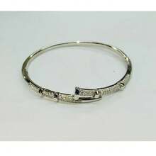 1pc, Men's Bracelets, Men's Bracelets, Men's Open Bracelets Nail-Shaped Luxury Joker Copper Cubic Zirconia Suitable For Daily Wear.