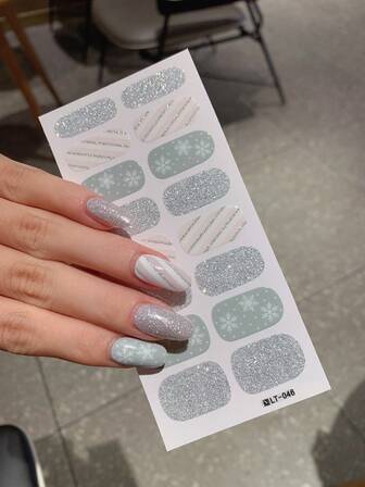 1pc New Full Nail Stickers, Leopard Print Pattern, Waterproof Removable Nail Art Stickers, Women Nail Decoration, Self-Adhesive Nail Stickers, Easy To Use, Suitable For Holiday, Party, Birthday Gift