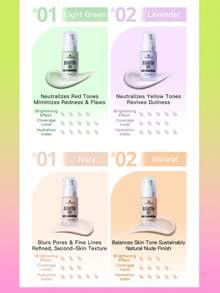 Essence BRIGHTEN UP! Perfecting Primer #01 Light Beige-30ml - 01 Ivory - View 8