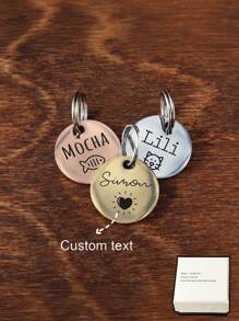 Customizable Pet Tags For Cats, Dogs & Collars, Engraved Cat Tags, Fish-Shaped Cat Tags, Funny Cat Tags, Cat Address Tags, Personalized Key Chains