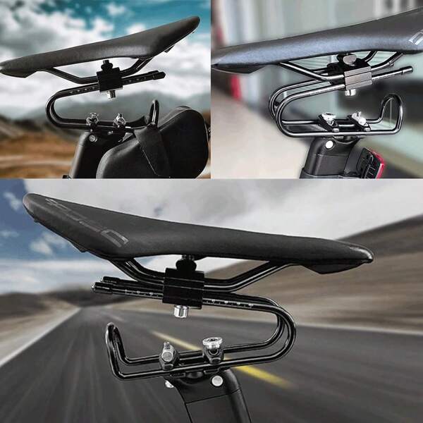 Sattelstützen-Dämpfer - Schutzhülle aus legiertem Stahl und Silikon - Mountainbike - stoßabsorbierende Sattelfeder - einfache Installation - breite Anwendung
