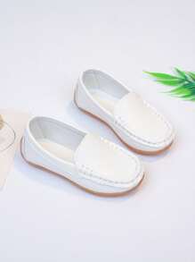 1 Pair Toddler Boys/Girls Soft Sole Anti-Slip Casual Loafers, Suitable For Spring And Autumn