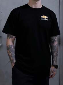 Playera Camiseta Normal Chevrolet S-10 Unisex - Negro - Ver 2