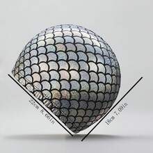 1pc Unisex Swimming Cap, Suitable For Beach And Surfing, Hair Protection, Non-Waterproof Elastic Cap - Silver - View 4