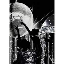 1 Stück Geschenk Pop Disco Ball Poster, Funkige Leinwandmalerei im 70er Jahre Stil, Frauenkopf mit Disco Ball Muster, Mädchenzimmer Dekoration, optional mit Rahmen - Verschiedenfarbig - Übersicht 18
