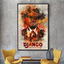 1 pièce /3 pièces Affiches d'art mural en option Cadre Pop Films classiques Django Unchained Papier peint Affiches vintage Œuvre murale, Convient pour les murs résidentiels et de dortoir, les salons et les bars, les salles à manger ou les salles de bains, la décoration de la chambre, sans cadres Haute qualité, Art sur canevas sans cadre/encadré pour intérieur/extérieur
