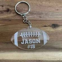 قطعة واحدة هدايا فريق رجبي مخصصة، سلاسل مفاتيح رجبي شخصية، علامات أمتعة رجبي، هدايا راقية، هدايا نهاية الموسم لعيد المعلم والتخرج