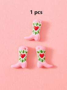 Juego de 1/5/10/20/30/50 piezas de dijes esmaltados pintados a mano de colores múltiples, lindos dijes que incluyen botas, cerezas, chiles, corazones, flores, luna, adecuados para la fabricación de joyas DIY, dijes, collares, aretes, llaveros, regalos para el Día de San Valentín, Día de la Madre